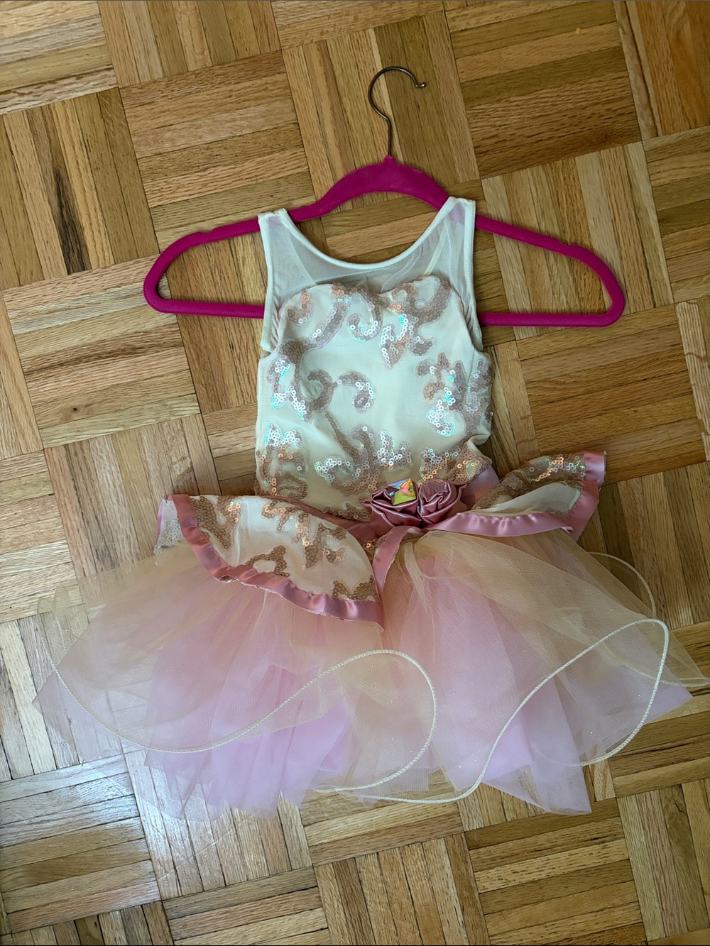 Weissman UNWORN Recital Dance Costume - Sequin Tulle - Child Size Small (6/7)